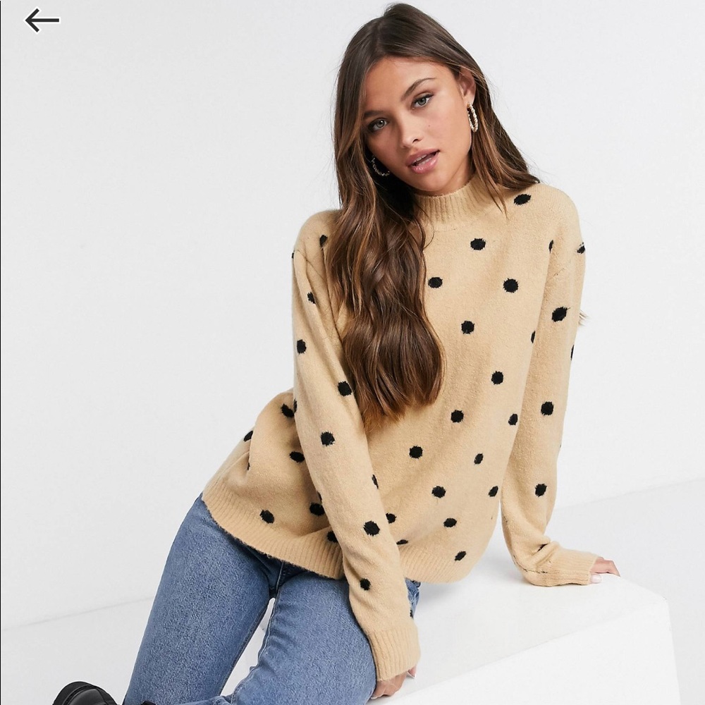 Brave soul dot sweater